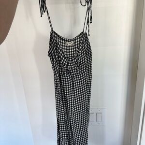 Billabong Black and White Gingham Dress